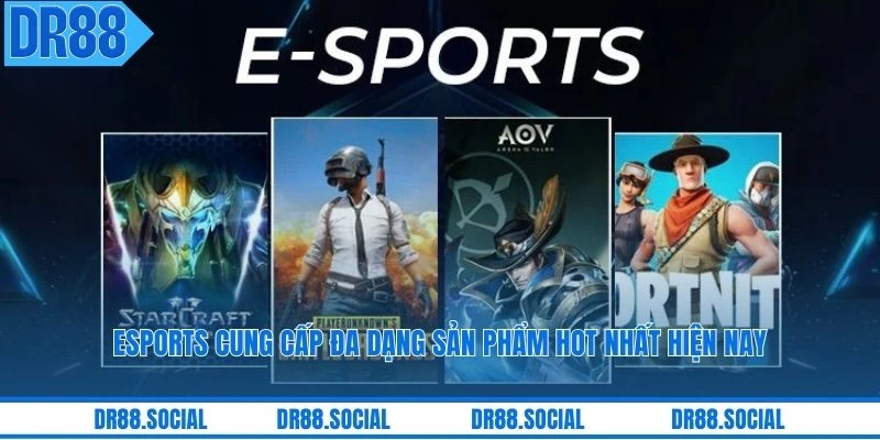 ESports cung cấp đa dạng sản phẩm hot nhất hiện nay