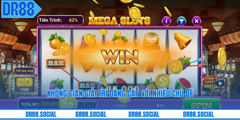 Không gian giải trí đẳng cấp với nhiều chủ đề